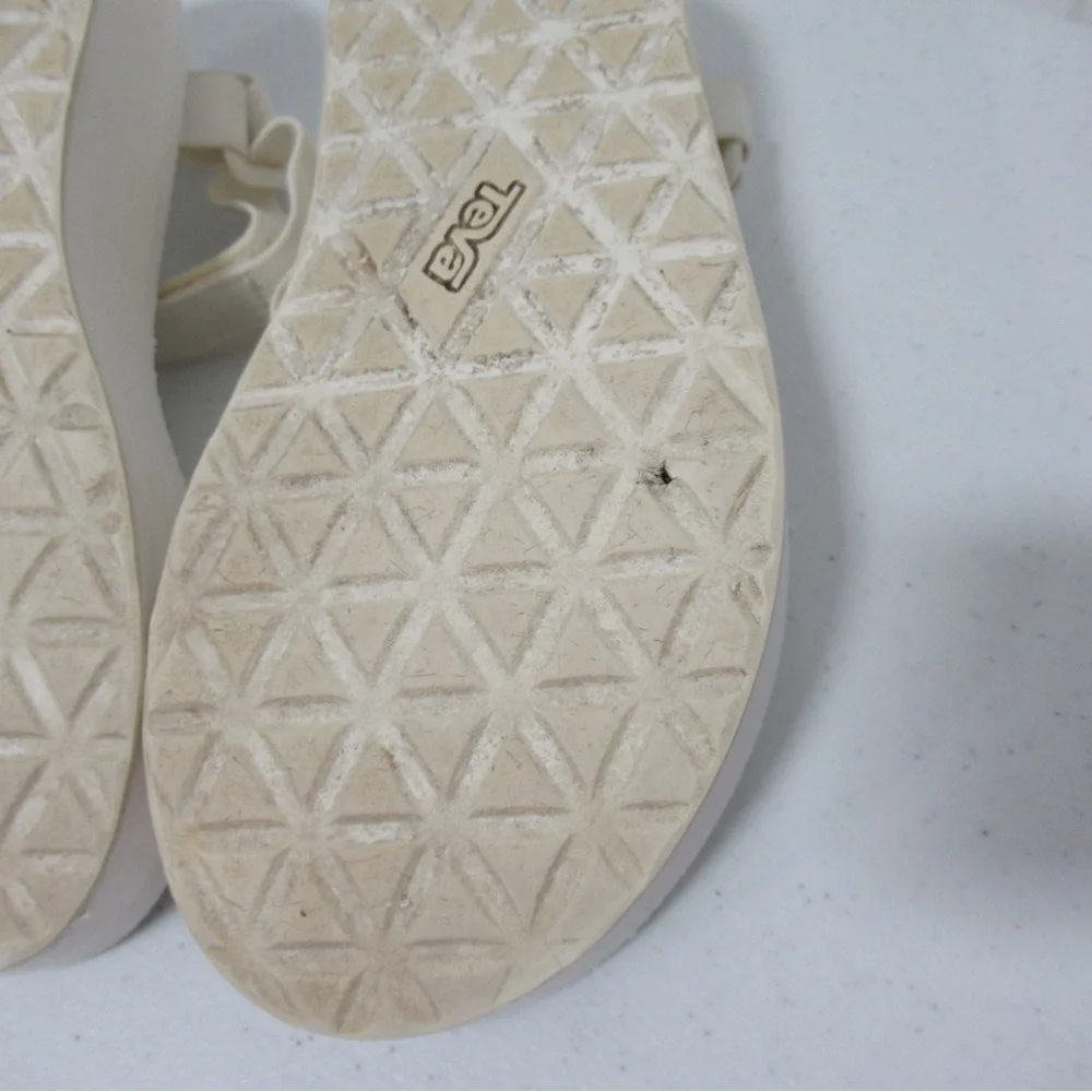 Teva Y2K White Flatform Universal Sandals Size 8 - Picture 15 of 16